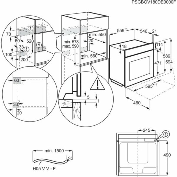 Фурна за вграждане AEG BCE558370B