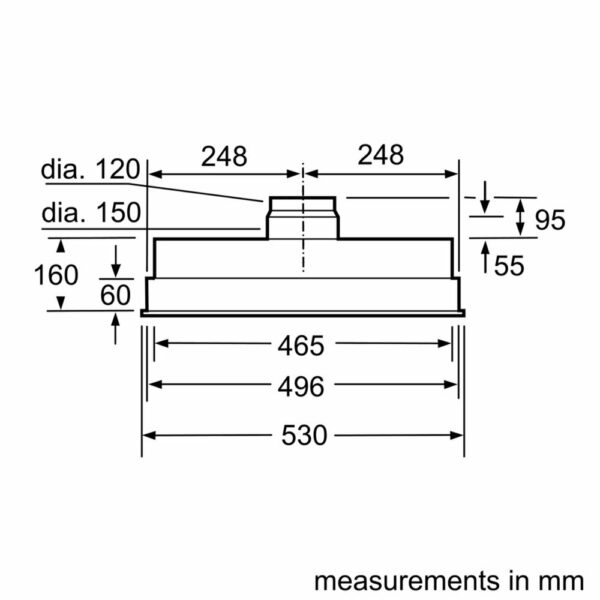 Аспиратор Bosch DHL555BL - Image 3