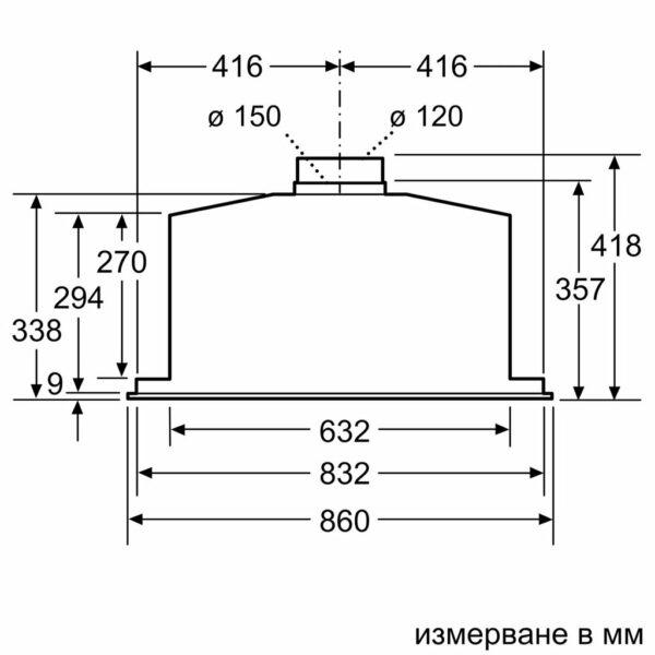 Аспиратор Bosch DHL885C