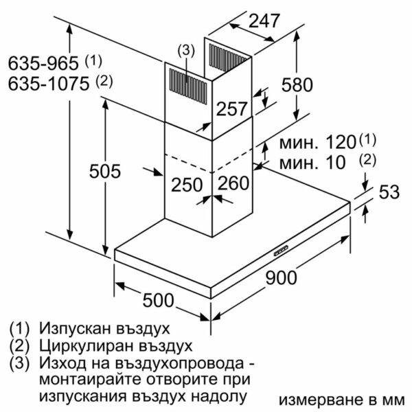 Аспиратор Bosch DWB97FM50