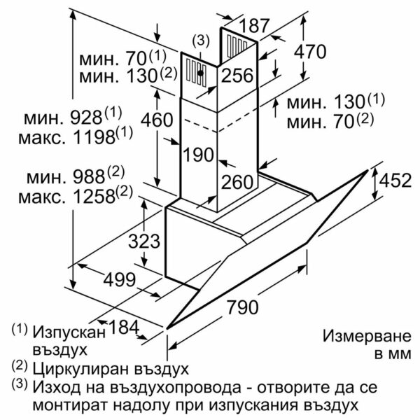 Аспиратор Bosch DWK87CM20