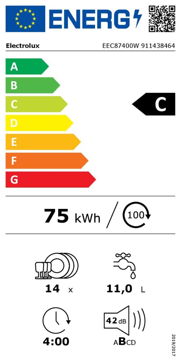 Съдомиялна Electrolux EEC87400W - Image 9