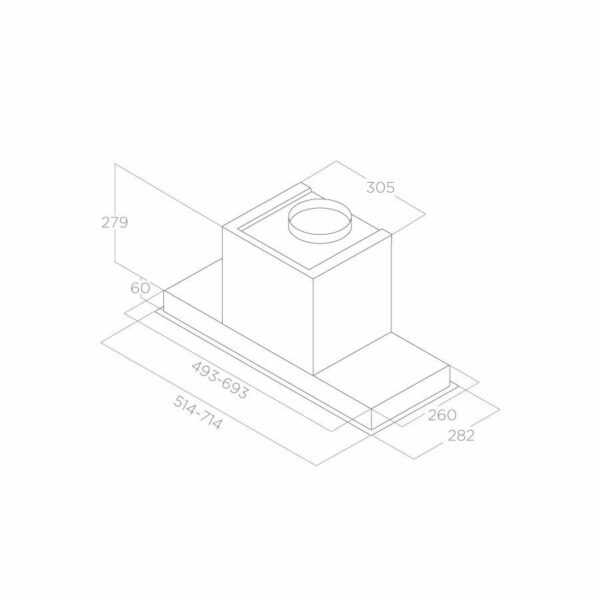 Аспиратор Elica Hidden 2.0 IX 52 - Image 3