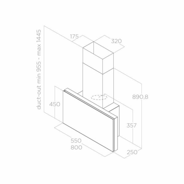 Аспиратор Elica Plat 55 черен - Image 5
