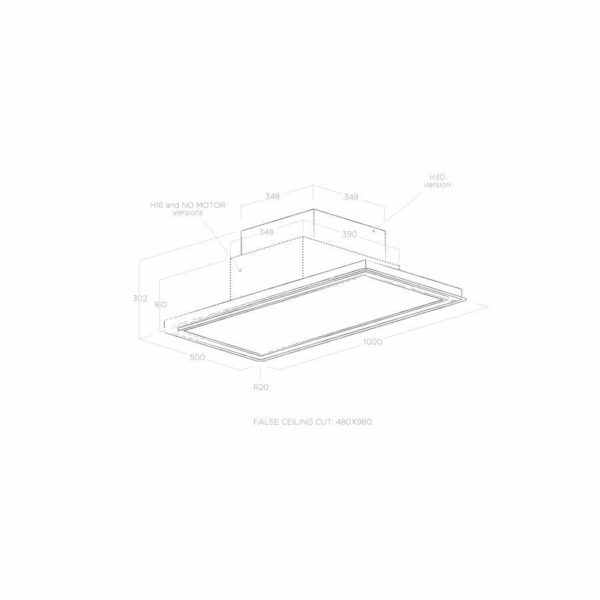 Аспиратор островен Elica Skydome H16