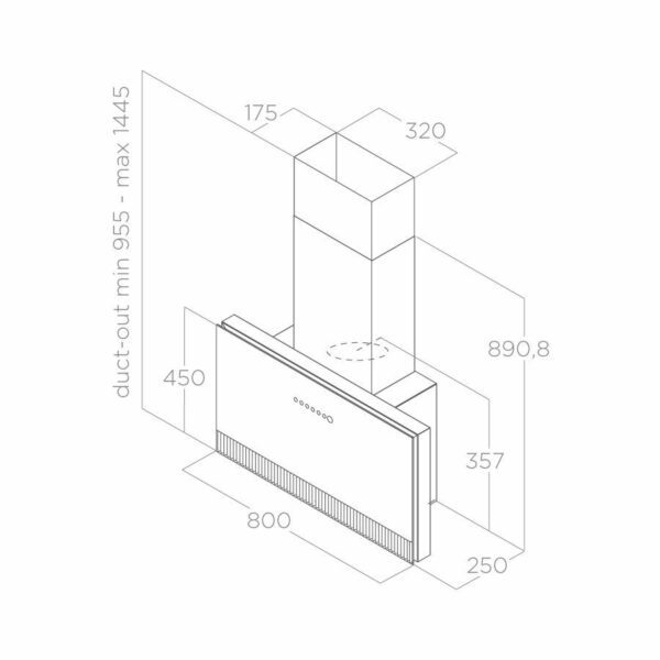 Аспиратор Elica Super Plat сив - Image 5