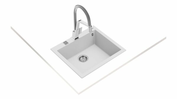 Мивка за вграждане Teka FORSQUARE 50.40 TG бяла - Image 2