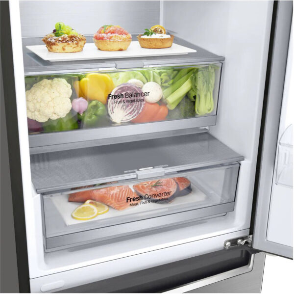 Хладилник с фризер LG GBB72PZECN