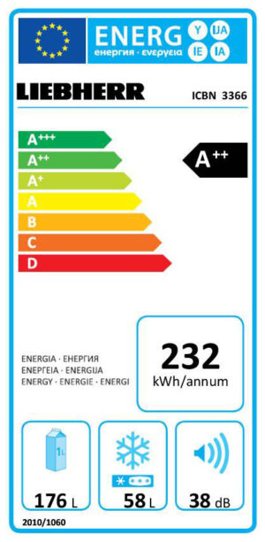 Хладилник с фризер Liebherr ICBN 3366 BioFresh Ледогенератор