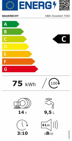 Съдомиялна BAUKNECHT OBIC EcoSilent 7540