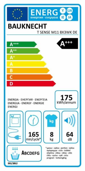 Сушилня BAUKNECHT T SENSE M11 8X3WK DE