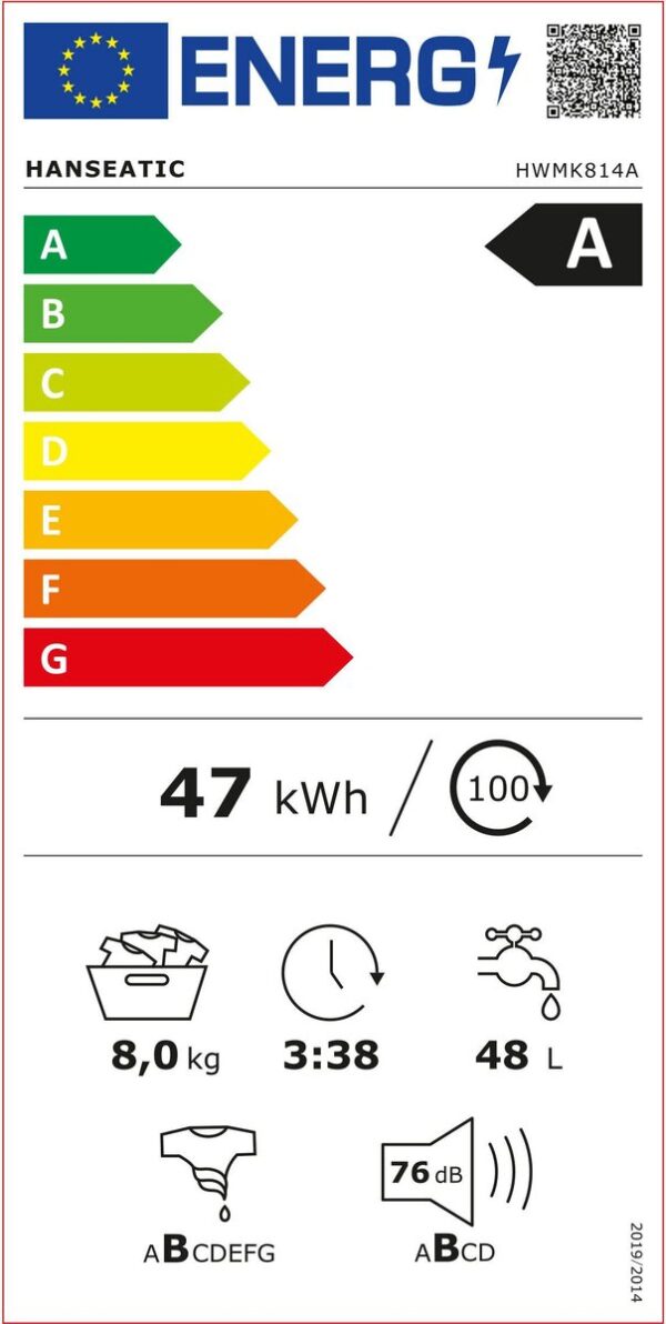 Пералня Hanseatic HWMK814A