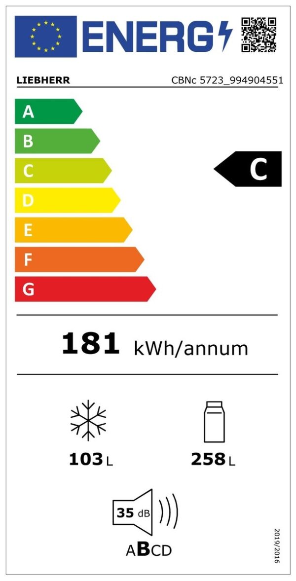 Хладилник с фризер Liebherr CBNc 5723 BioFresh - Image 3