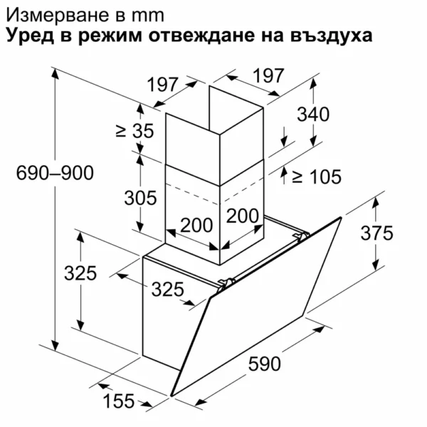 Аспиратор Bosch DWK65DK60 - Image 6