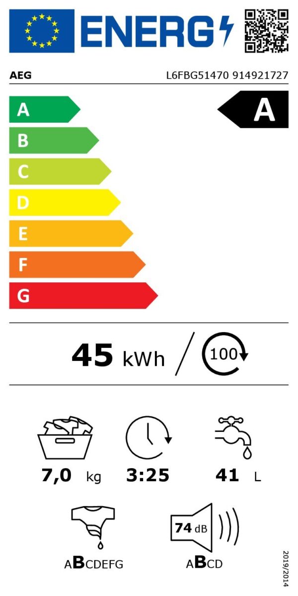 Пералня AEG L6FBG51470 - Image 3