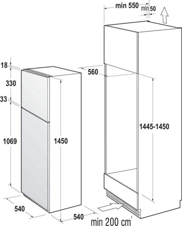 Хладилник с камера Gorenje RFI4152P1 - Image 3