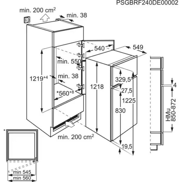 Хладилник с камера AEG TSD5S121ES - Image 5