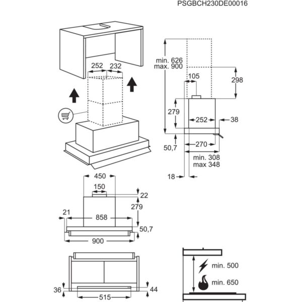 Аспиратор AEG GDE689HB - Image 7