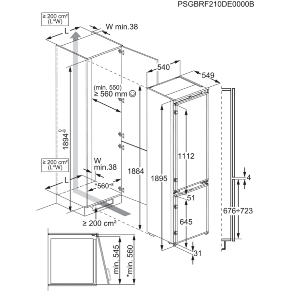 Хладилник с фризер Electrolux ENT6MD19S3 - Image 8