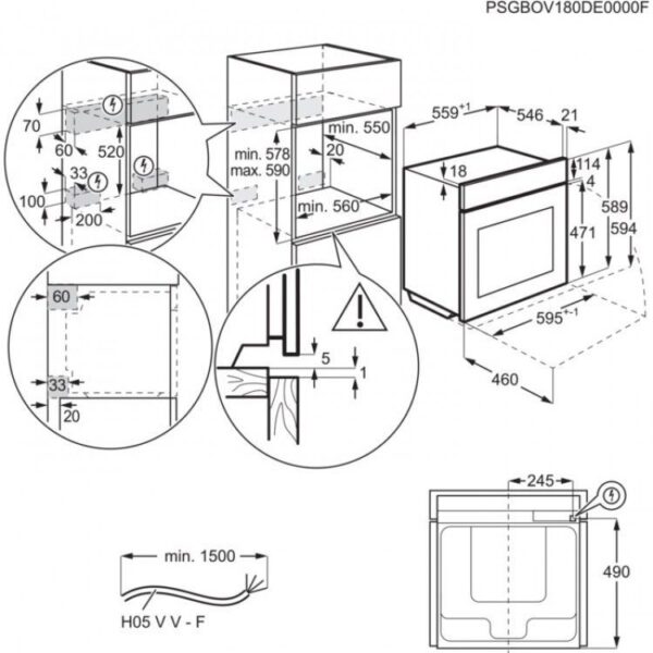 Фурна с пара за вграждане Electrolux EOA9S3SH - Image 11
